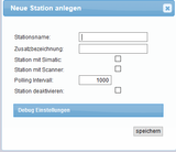 Einzelne Stationen können für Simatic und Scanner eingerichtet werden Einzelne Stationen können für Simatic und Scanner eingerichtet werden