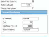 Einstellungsmöglichkeiten für Scanner Kommunikation Einstellungsmöglichkeiten für Scanner Kommunikation